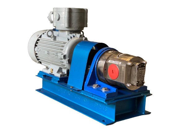 Ss Rotary Gear Pump - Ss 316 Material, Electric Powered, Blue And Silver | Durable, Hygienic, Efficient Fluid Transfer For Food Grade And Industrial Applications