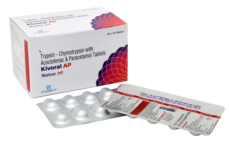 Trypsin Bromelain Rutoside Trihydrate And Diclofenac Sodium Tablets