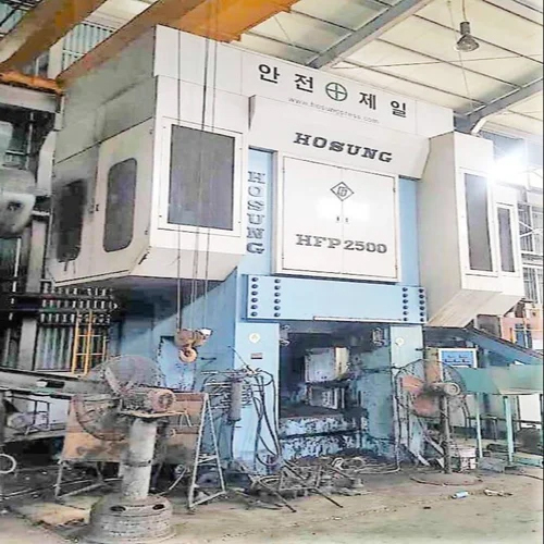 Hosung Hot Forging Press Machine - Mild Steel, Custom Size Options, White Finish | Precision Engineering, Heat-resistant Materials, Efficient Cooling System