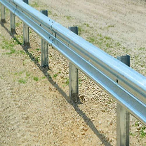 W Beam Crash Barrier - Fe360/fe410/fe510, 3mm Thickness, Silver Zinc Coated, Metal Protection Barrier For Hilly Terrains And Race Tracks