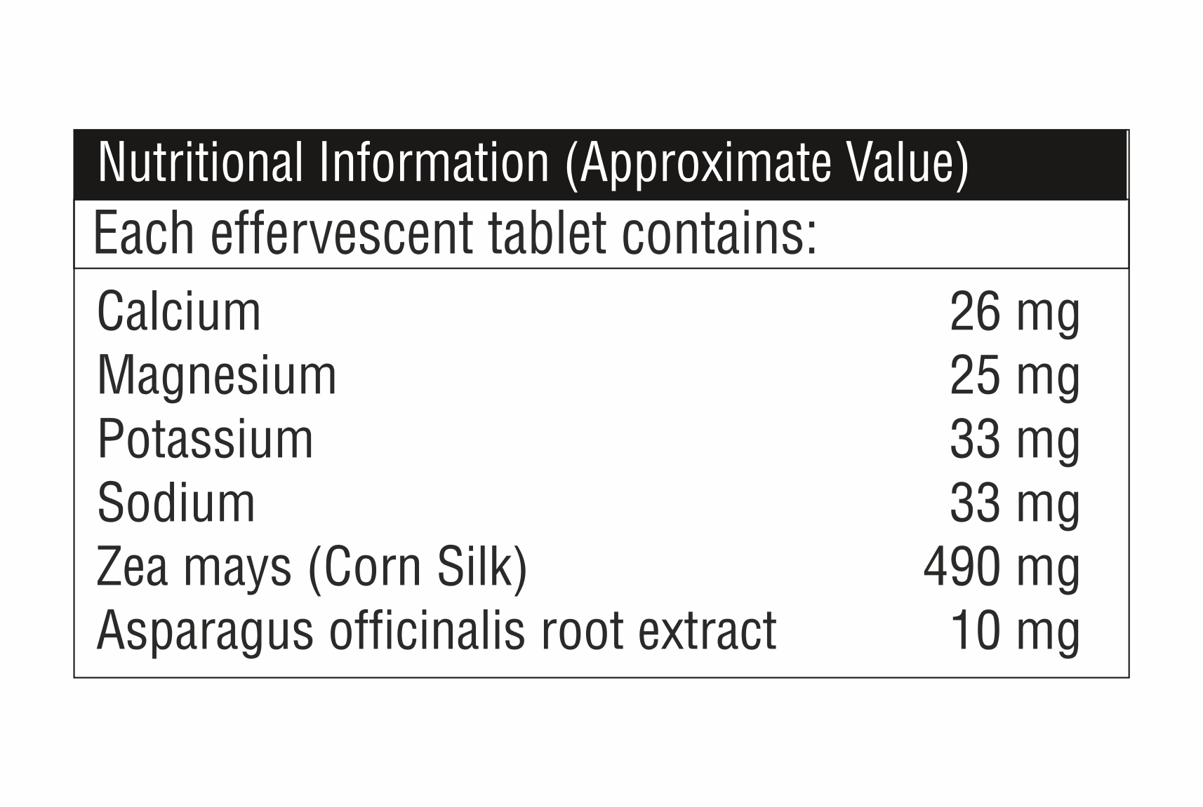 Calcium With Magnesium Effervescent Tablet
