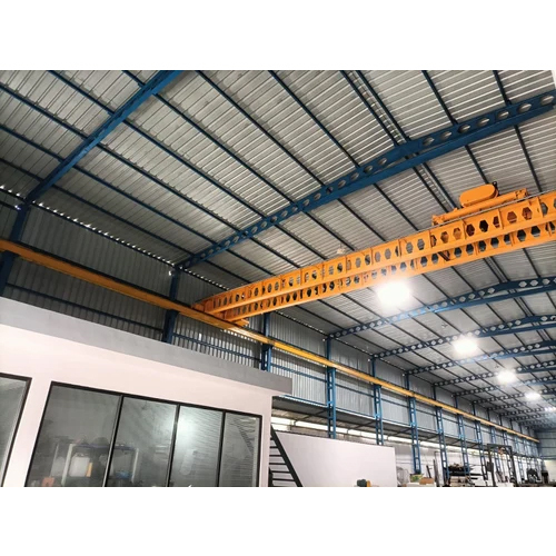 Metal Building Prefabricated Structures - Steel & Aluminum Construction , Pu Insulation, Silver & Blue Colors, Sliding & Rolling Doors, Versatile For Warehouses & Workshops