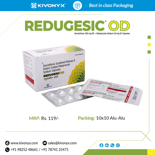 Aceclofenac and Rabeprazole Capsules