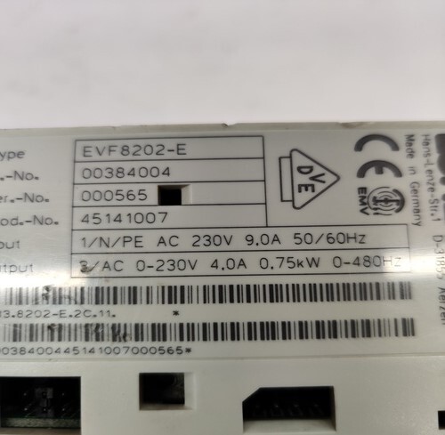 Lenze Evf8202-e Frequency Drive - Compact Design, Advanced Control Technology | Efficient Operation For Industrial Applications