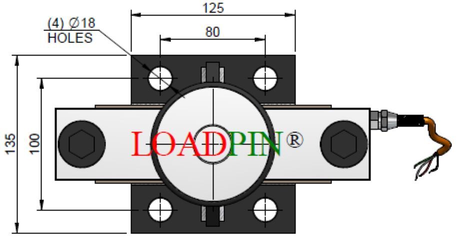Weighing Ball Type Load Cell 30t - Accuracy: 0.5 %