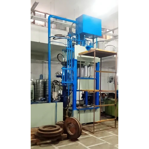 Blue Dish End Hydraulic Press Machine