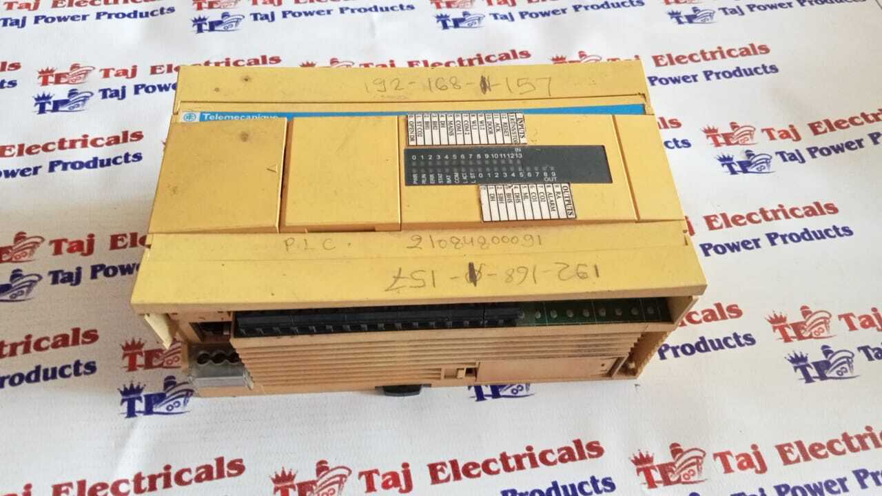 Telemecanique Twdlcae24drf Plc - Plastic Body, 16 Digital Inputs, 8 Relay Outputs | Programmable Logic, Modbus Rtu/ascii, Expansion Modules, Din Rail Mount