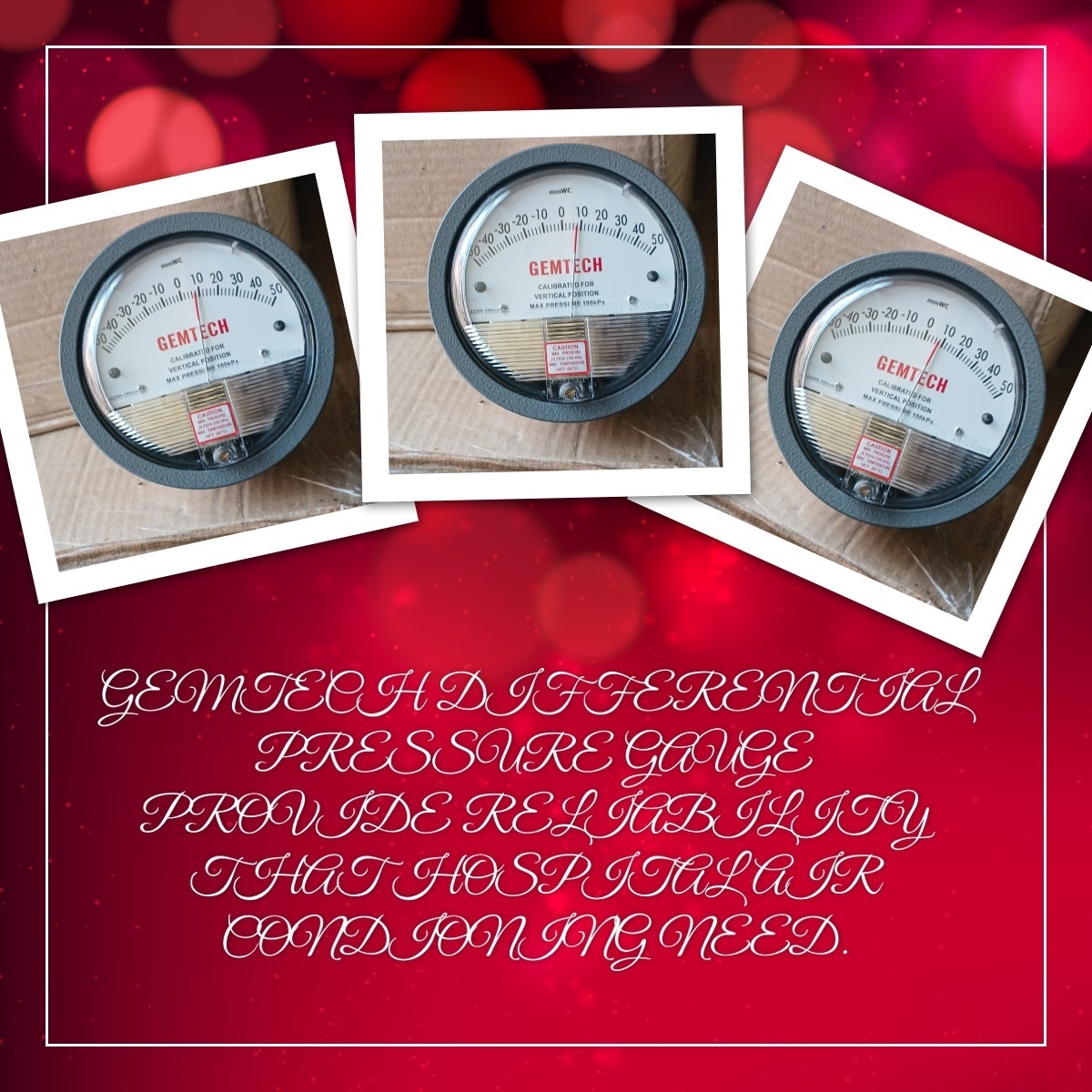 Gemtech Differential Pressure Gauge Wholesaler Near Psri Multispecialty Hospital - Accuracy: A 2% (-Ha Model A 1) Of Fs (A 3% (-Ha A 1.5%) On -0