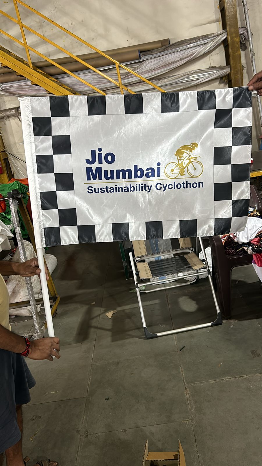 Polyester Sport Flags - Customized Size, Printed And Embroidered Style | Color And Logo Customization