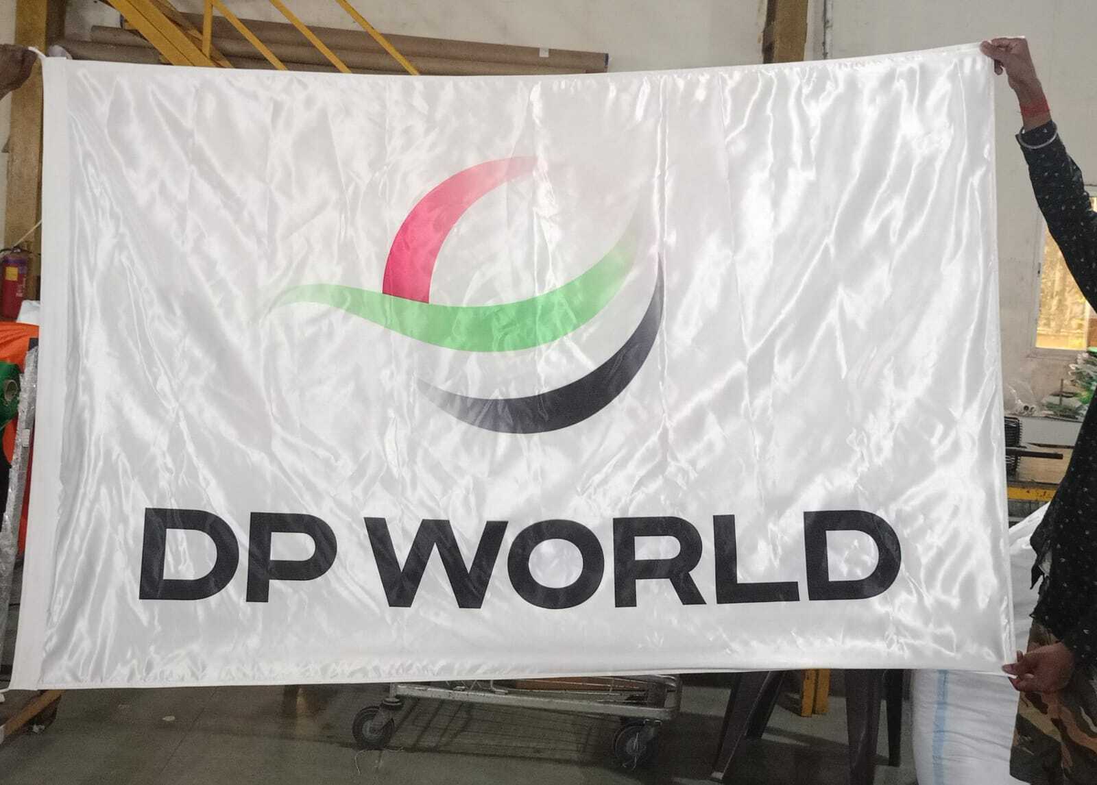 Corporate Flying Flag - 100% Woven, Knitted, Spun Polyester | Custom Sizes, Multi-color Design, Polished Surface Finishing, Perfect For Advertising And Decoration