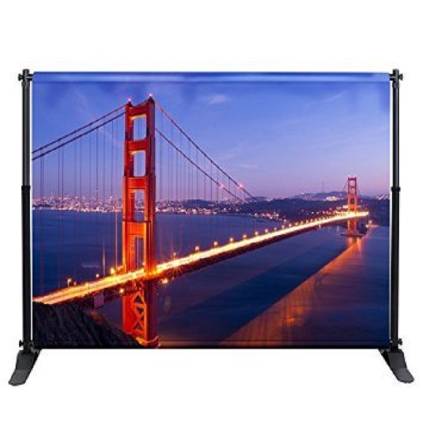 Customised Wall Screen Banner Stand - Flagpole Material: Aluminium