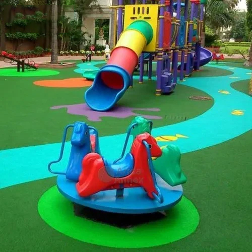 EPDM Rubber Flooring Services - EPDM Rubber, 10-20 mm Thickness, Multicolored | Professional Installation, 5-Year Warranty, ASTM F1292 Compliance