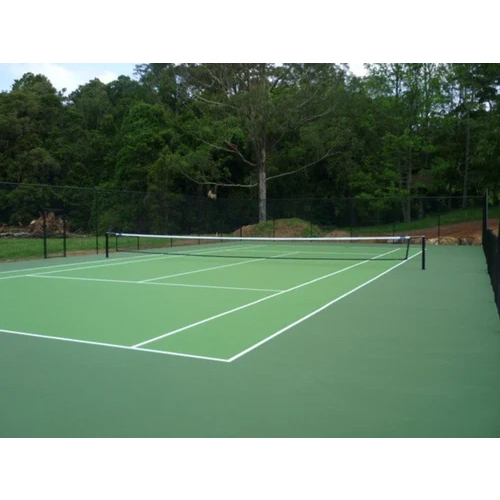 Tennis Court Flooring Construction Services - PVC, Acrylic, Synthetic, Rubber, 5-10 mm Thickness | Non-Slip Matte Surface, Weather Resistant, Indoor/Outdoor