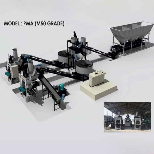 M50 Grade Automatic Paver Block Making Plant Industrial