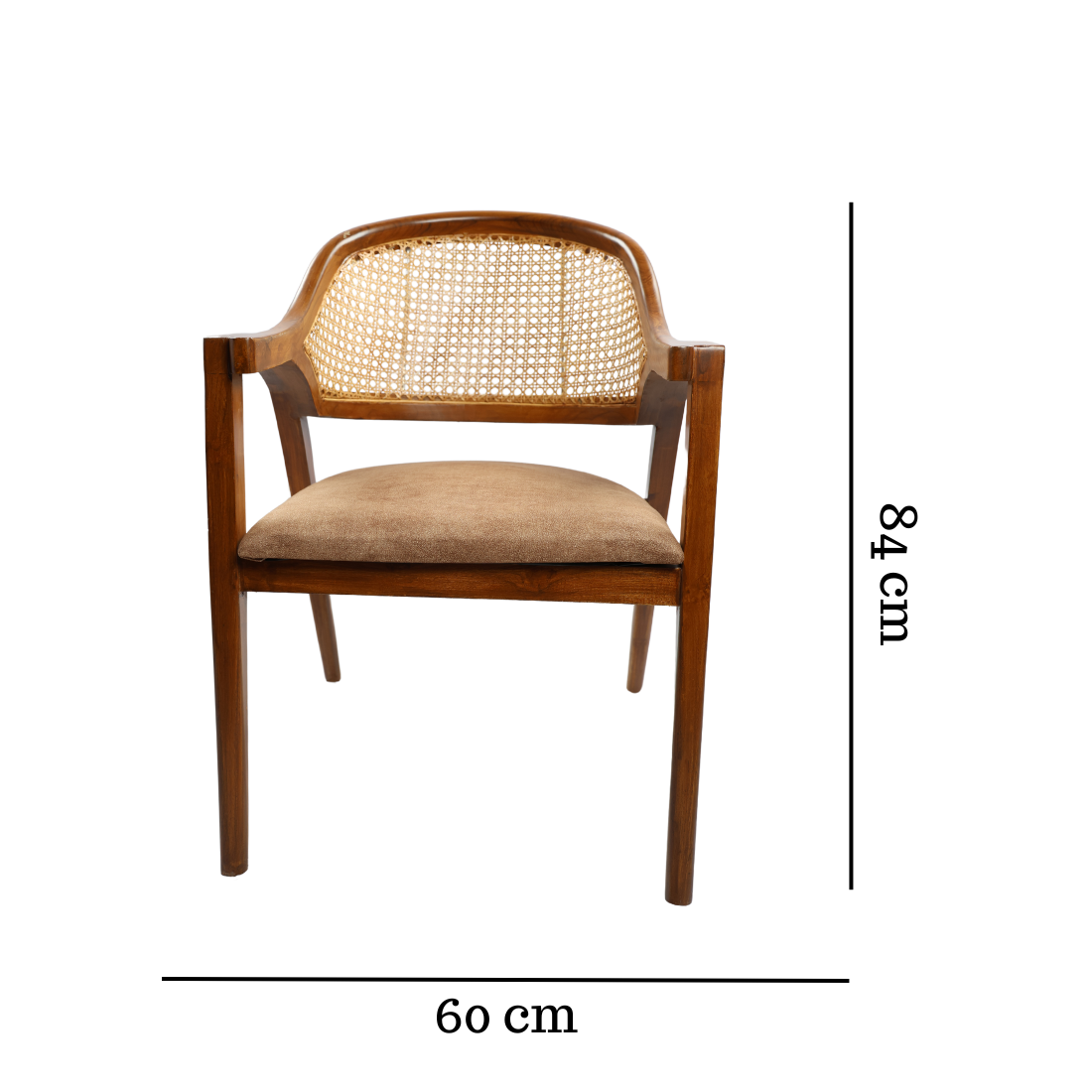 Adhunika Solid Wood Dining Table Chair - Artwork: Handmade