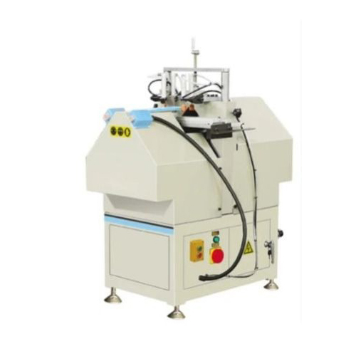 UPVC & ALUMINIUM V Cutting Machine - Steel, Blade Size 500 mm, White Color, Manual Control, Pneumatic Drive | Automatic Feature, Industrial Use, 220 Volt, 600 kg Weight