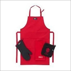 Industrial Cotton Apron - Polyester, Available Sizes S, M, L, XL, XXL, XXXL, Color Red | Features Medium Sleeve Style, Back Knot, 1 Waist Pocket, Colorfastness, High Comfort