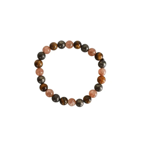 Round Leo Zodiac Gemstone Bracelet