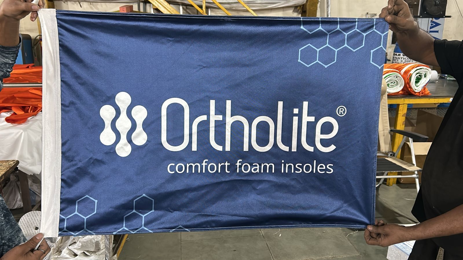 Flag Printing Service - Polyester Material, Customized Size | Durable, Luminous Look, Personalized Design, Various Styles: Flying, Hanging, Pennant