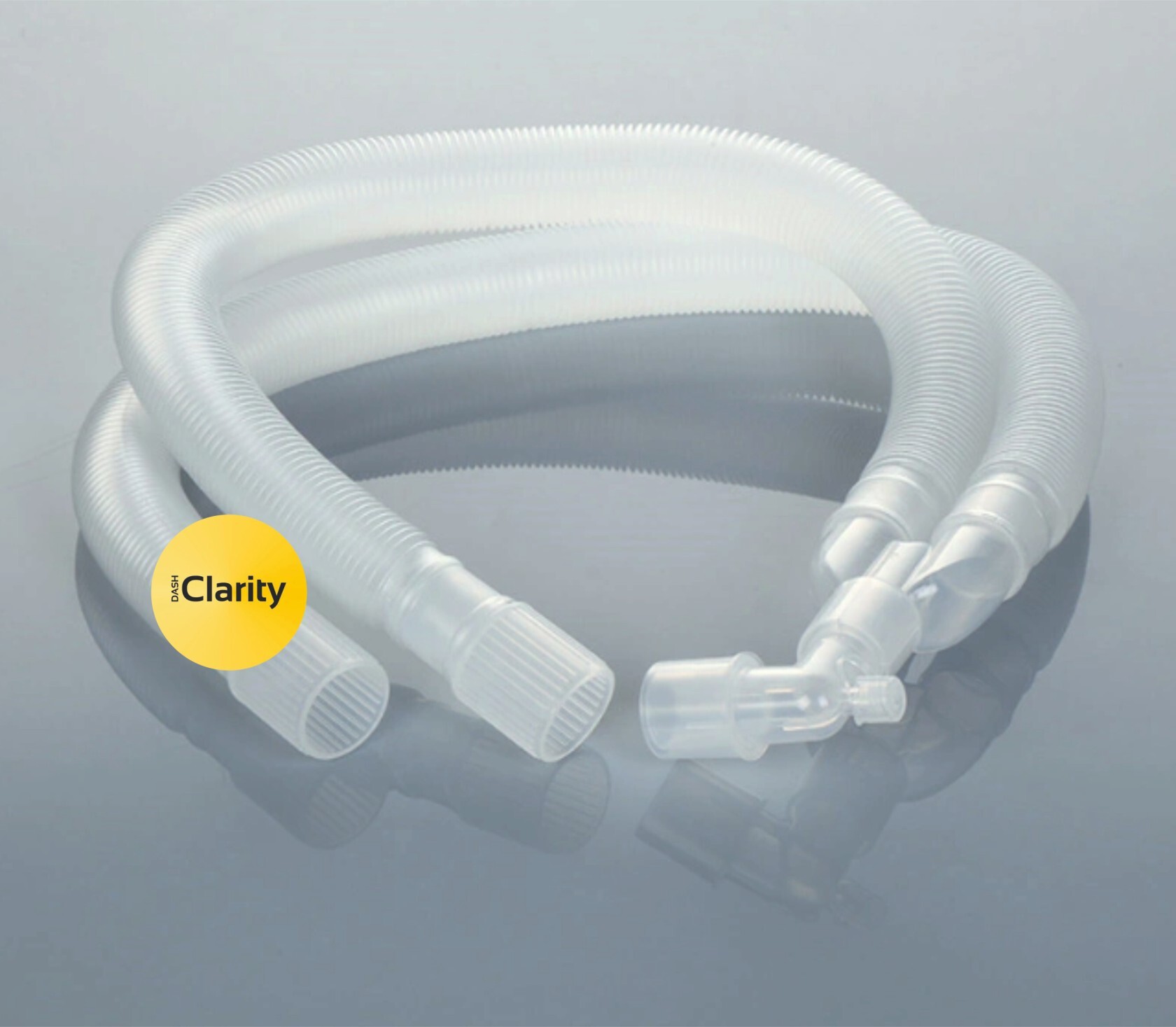 Pediatric Breathing Circuit - Plastic, 16mm Connectors, White Transparent | Soft, Lightweight, Flexible Design For Secure Seal And Accurate Readings