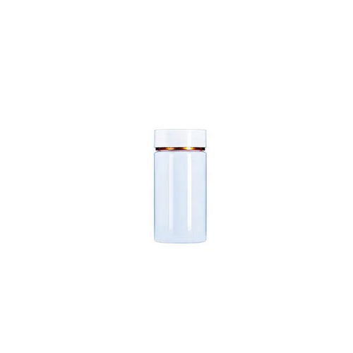 Bpa Free Food Grade 150cc White Plastic Bottle Pill Tablet Supplement Pet Bottle With 43mm Double Shell Plastic Cap Size: 150ml