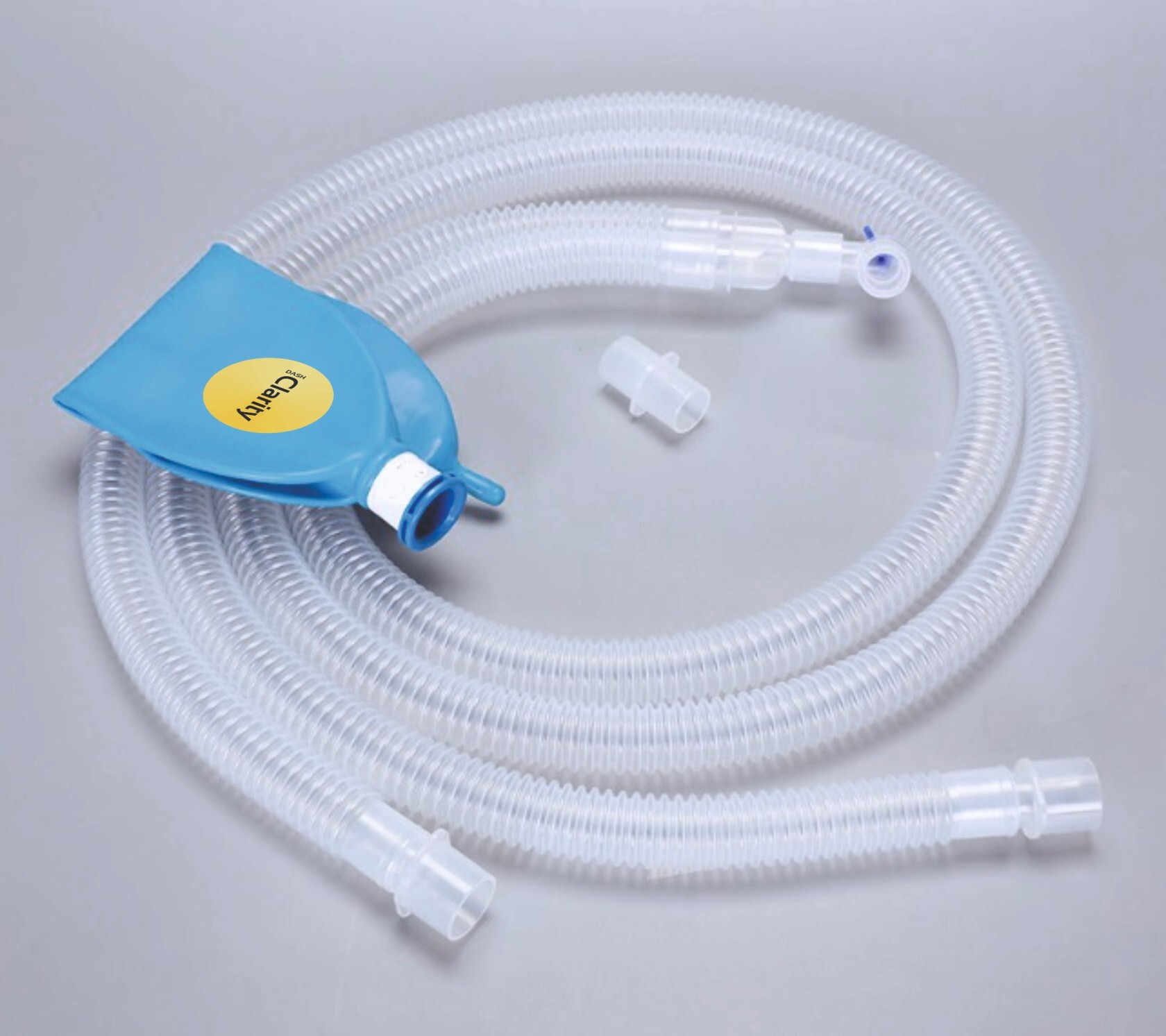 Anesthesia Breathing Circuit - White, Portable, Manual Power Source | Universal Compatibility, Low Compliance, Flexible Corrugated Tubing, Patient Comfort