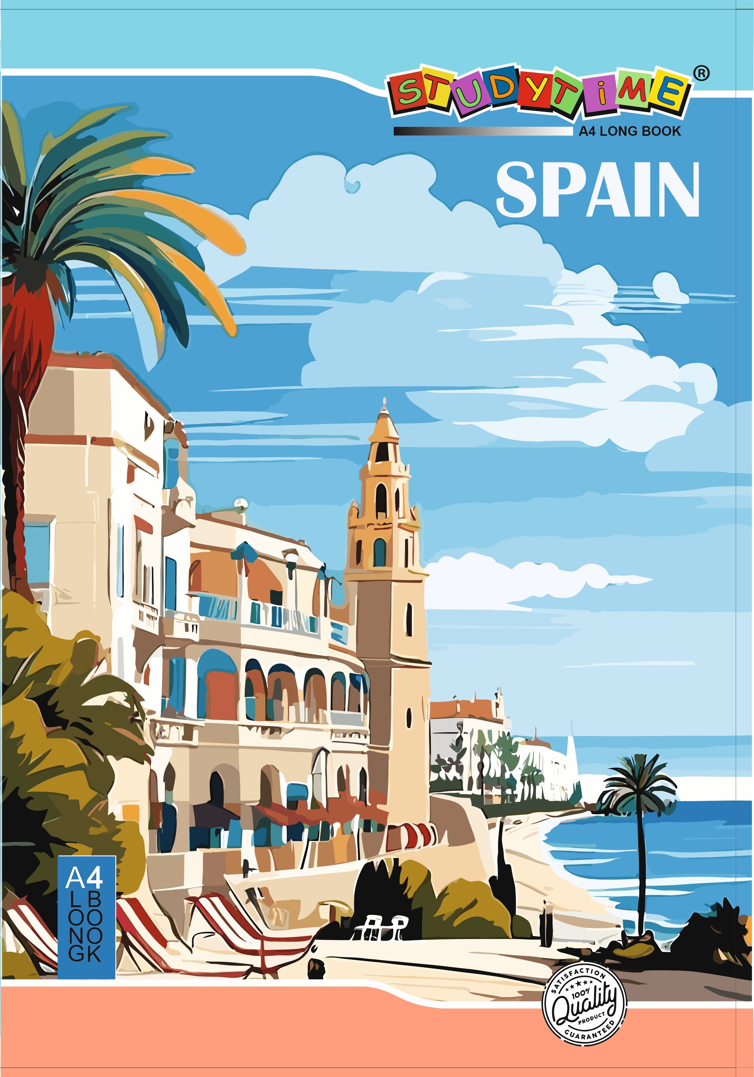 A4 Long Notebook 140 Pages - Binding: Pin Binding