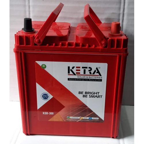 Top Quality Advanced Ketra Solar Battery - Plastic and Metal, Medium Size, Red Color | 12V Output, Low Maintenance, Durable Performance with 1 Year Warranty