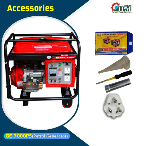 Red & Black 6 Kva Single Phase Generator Model Ge-7000ps Manual And Self Start