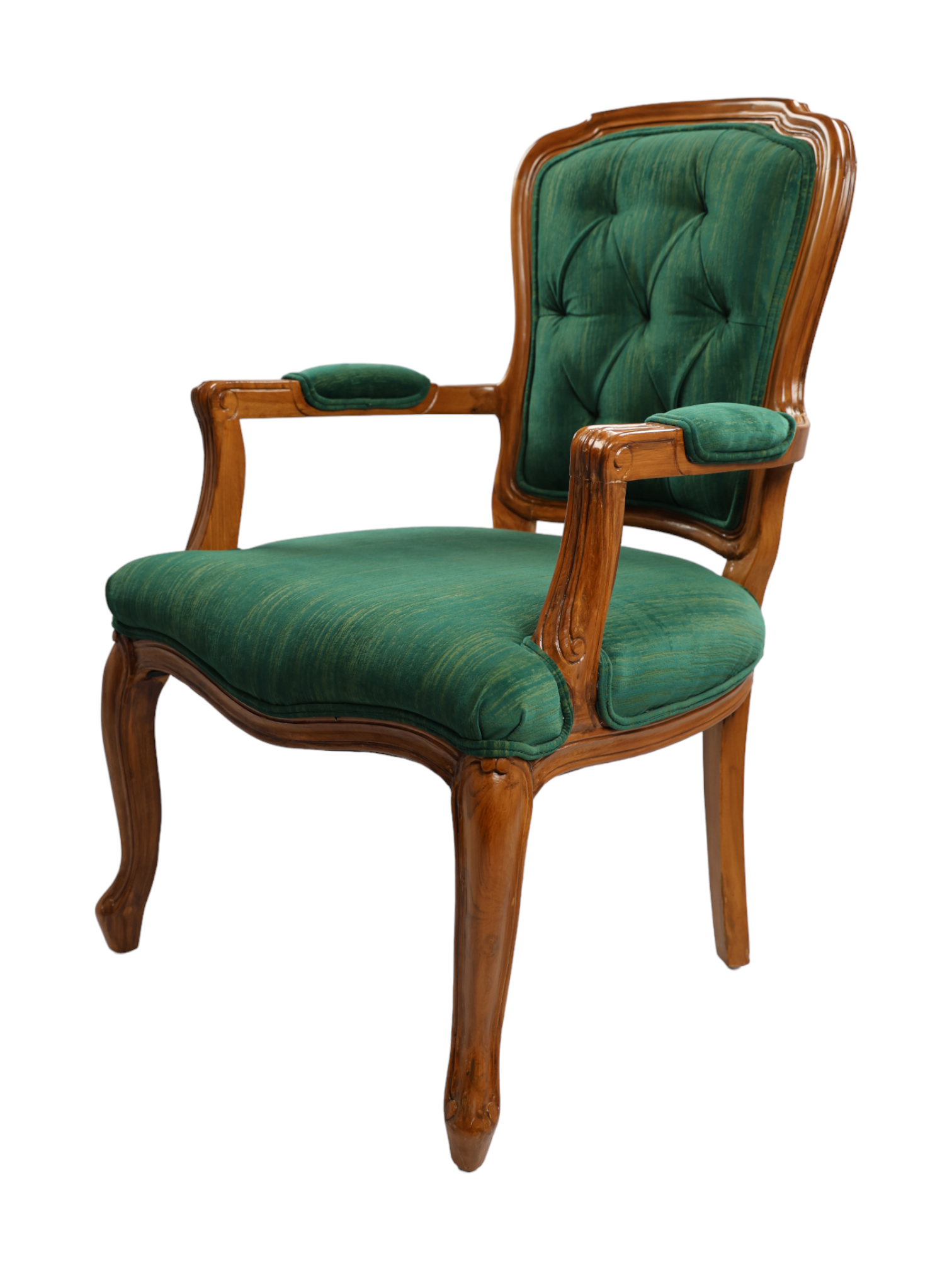 Adhunika Wooden Visitor Chair (Green)