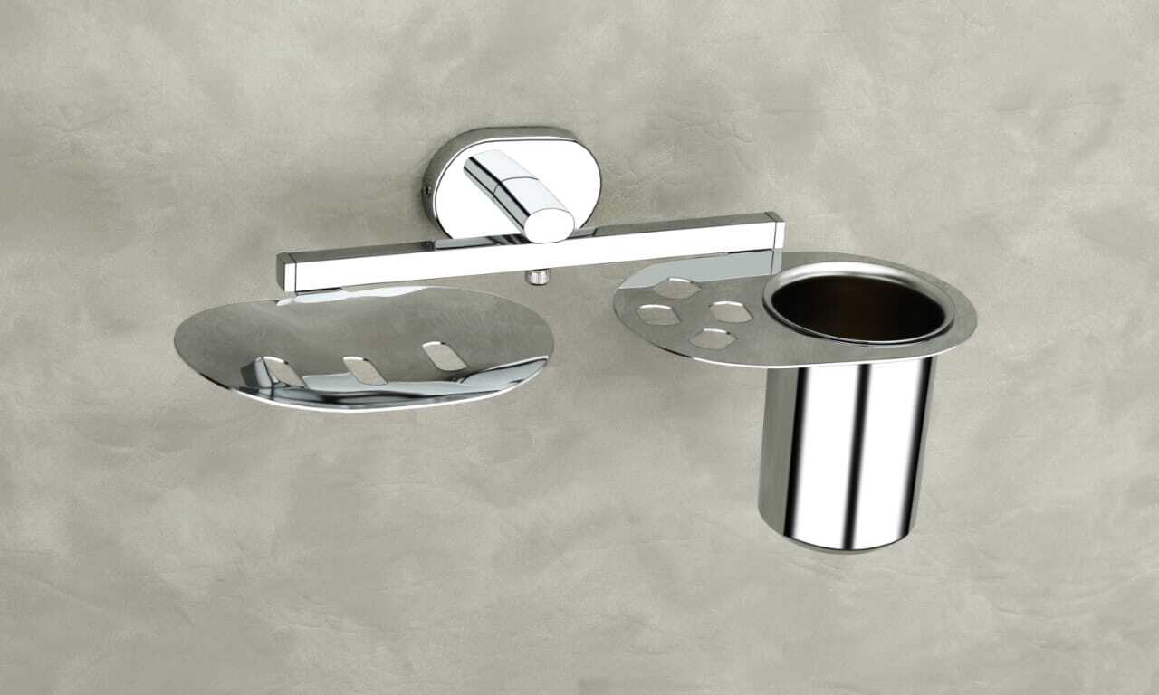 Bathroom Accessories (Pearl) - Stainless Steel, Oval Shape | Durable, Aesthetic Design For Long-lasting Elegance In Your Bathroom