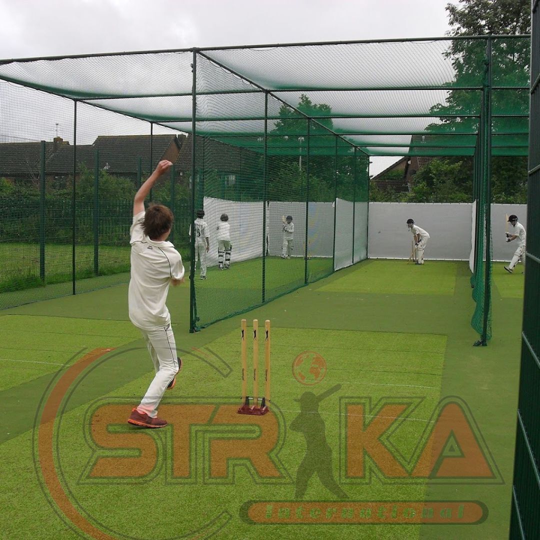 Cricket Practice Nets 3 Mm - Nylon Material, Custom Sizes, Green/blue/white Color | Uv Protected, Waterproof, Rope Border