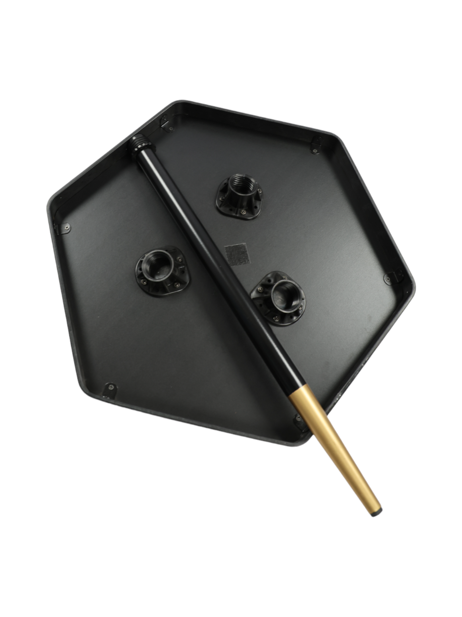 Adhunika Bedside Glass Top Table - Assembly: No Assembly Required