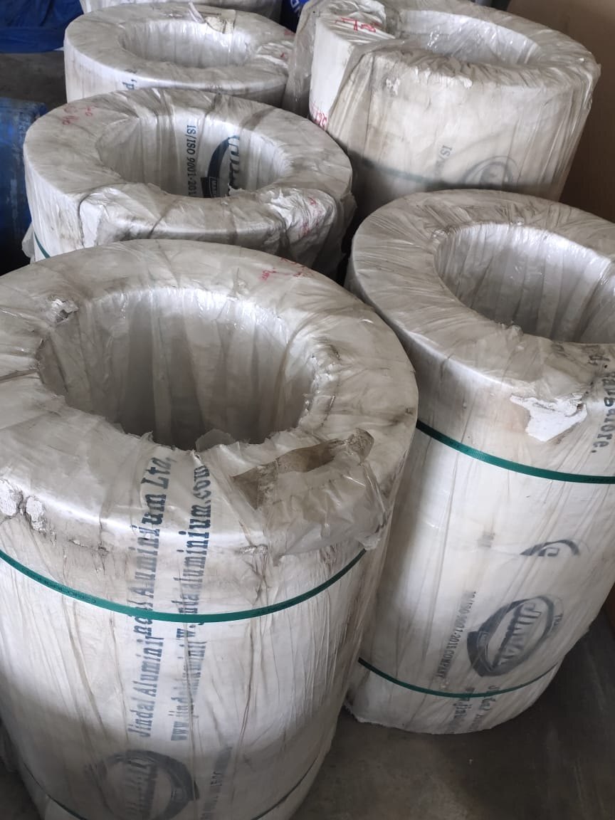 Aluminum Coil - Grade 1100, Round Shape, Silver Color | Lightweight, Durable, 1-year Warranty