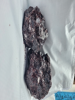 Solid Black Salt Crystal