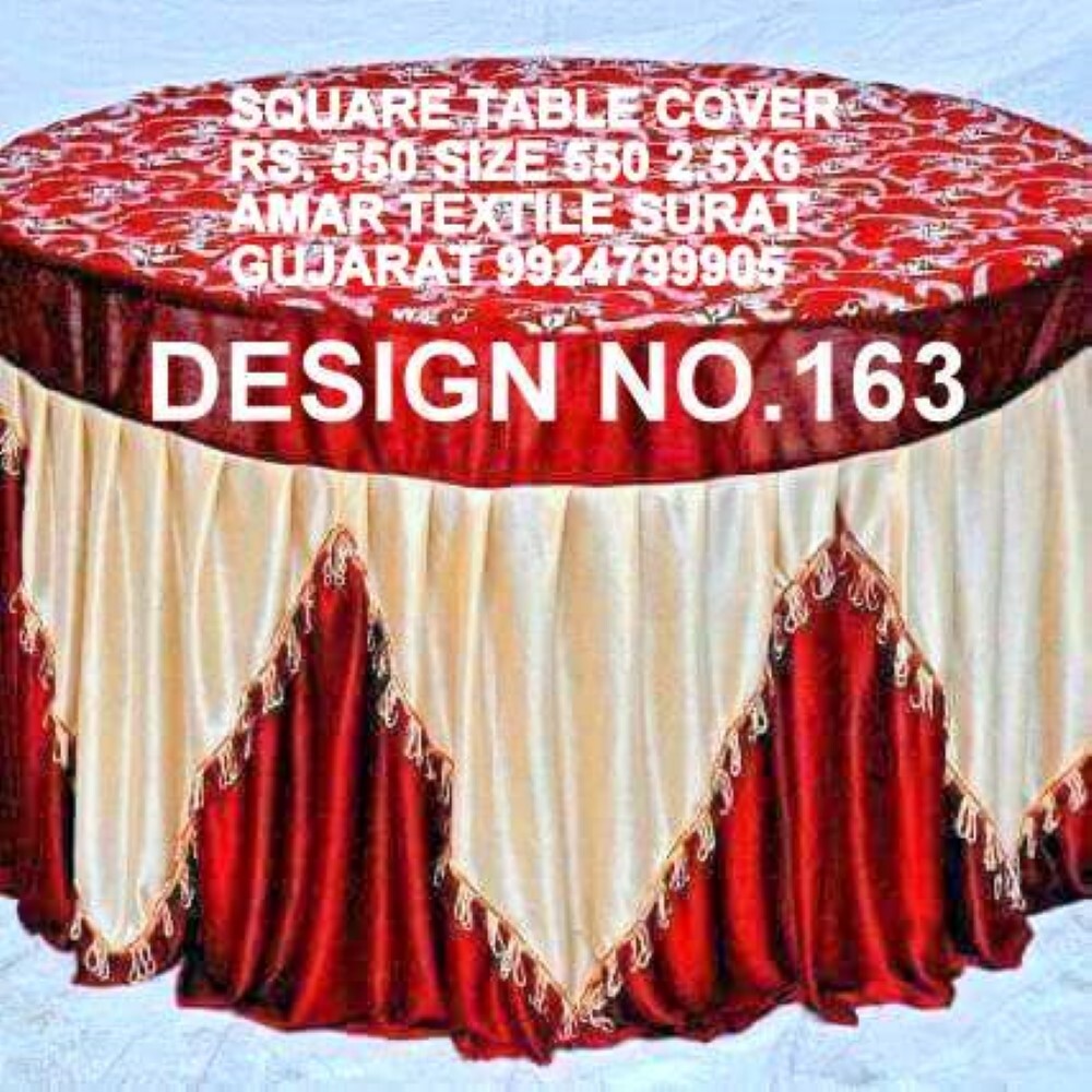 Table Cover - Good Material, 4x4ft Size, Super Width, Perfect Color | Quick Dry, Washable, Strong Density For Festivals, Full Use