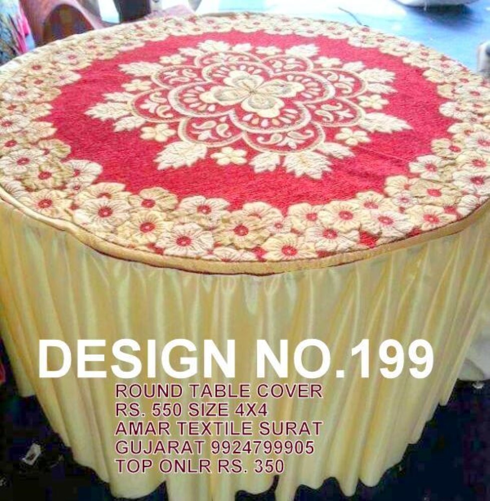 Table Cover - Good Material, 4x4ft Size, Super Width, Perfect Color | Quick Dry, Washable, Strong Density For Festivals, Full Use