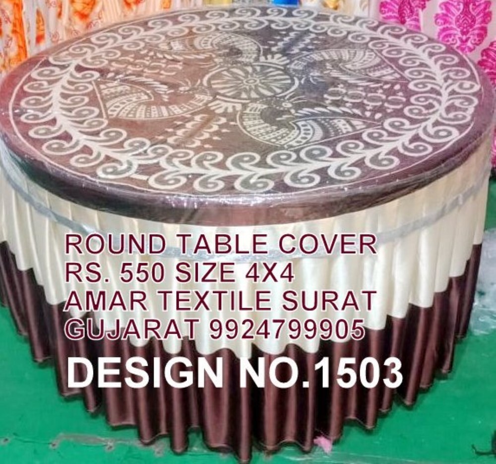 Table Cover - Good Material, 4x4ft Size, Super Width, Perfect Color | Quick Dry, Washable, Strong Density For Festivals, Full Use