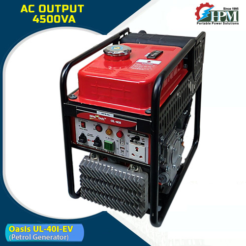 4 Kva Ultra-lightweight Petrol Inverter Generator - 532x312x525 Mm, Red & Black | Digital Inverter Based Alternator, Recoil Start, Stable Pure Sine Wave Output, Low Fuel Consumption, Ideal For Sensitive Electronics