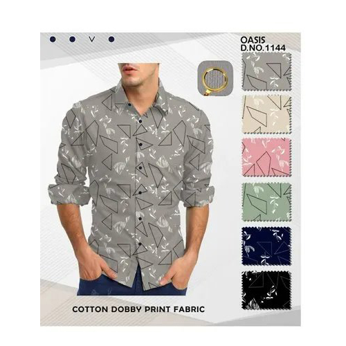 Cotton 58-60 oasis fancy shirting fabric