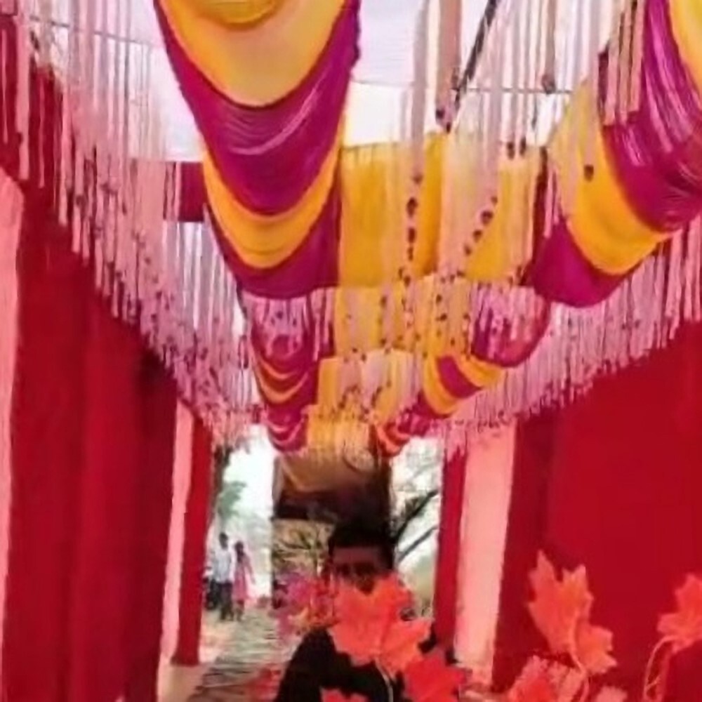 Luxury Wedding Tent Ceiling Decoration - Good Quality Fabric, Full Size, Super Width, All Colors Available, Strong Strength, Perfect Density, Best Yarn Count