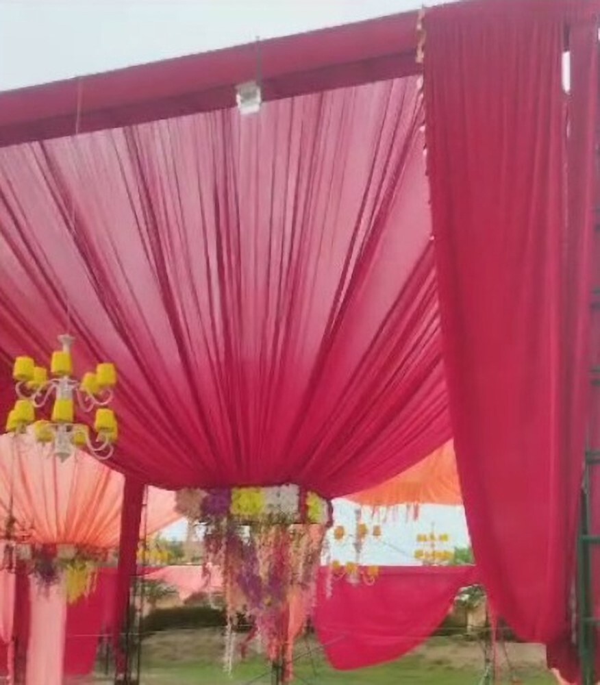 Luxury Wedding Tent Ceiling Decoration - Good Quality Fabric, Full Size, Super Width, All Colors Available, Strong Strength, Perfect Density, Best Yarn Count