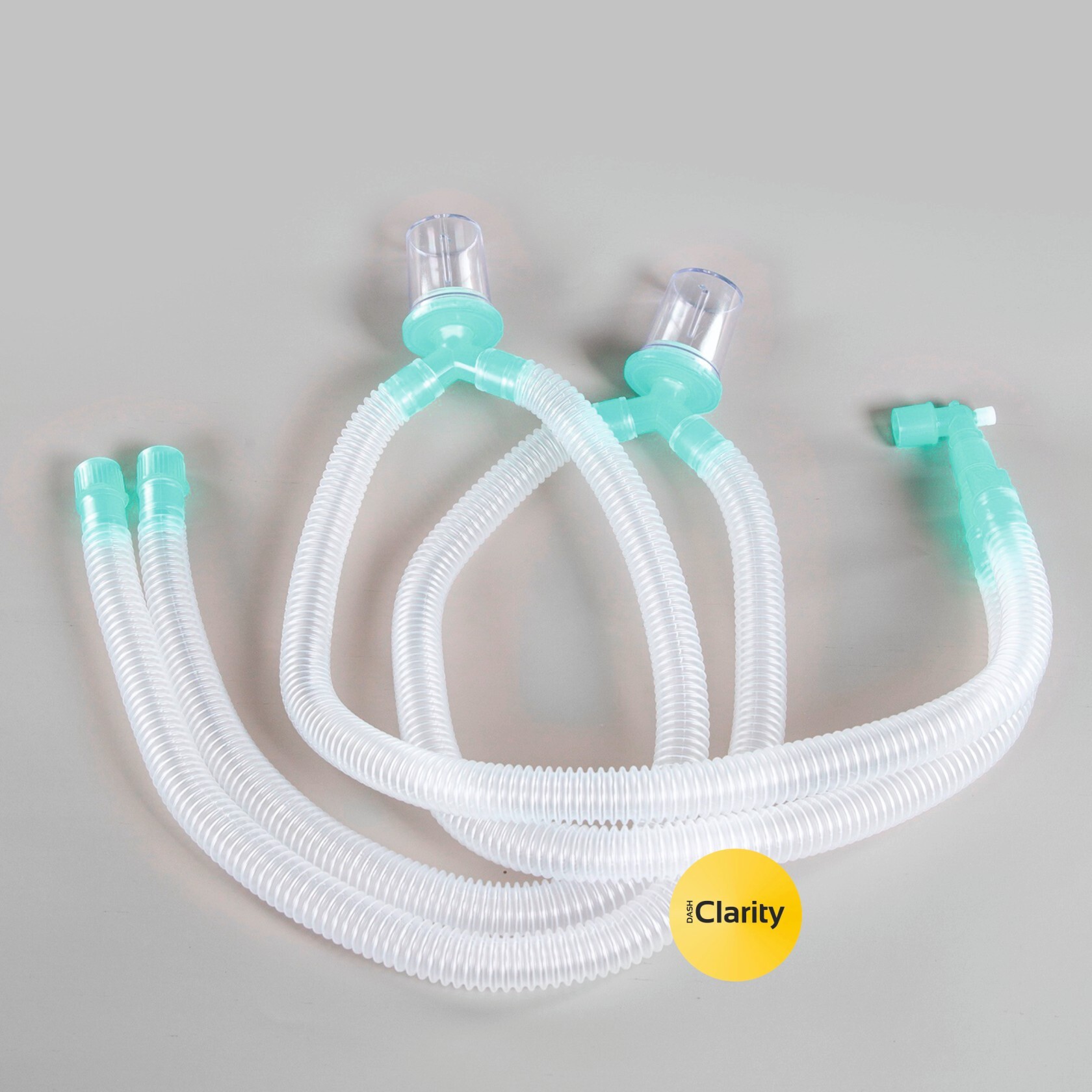 Double Water Trap Circuit - Plastic Material, White Transparent Color | Manual Operation For Hospital Use, Ensures Contaminant-free Airflow