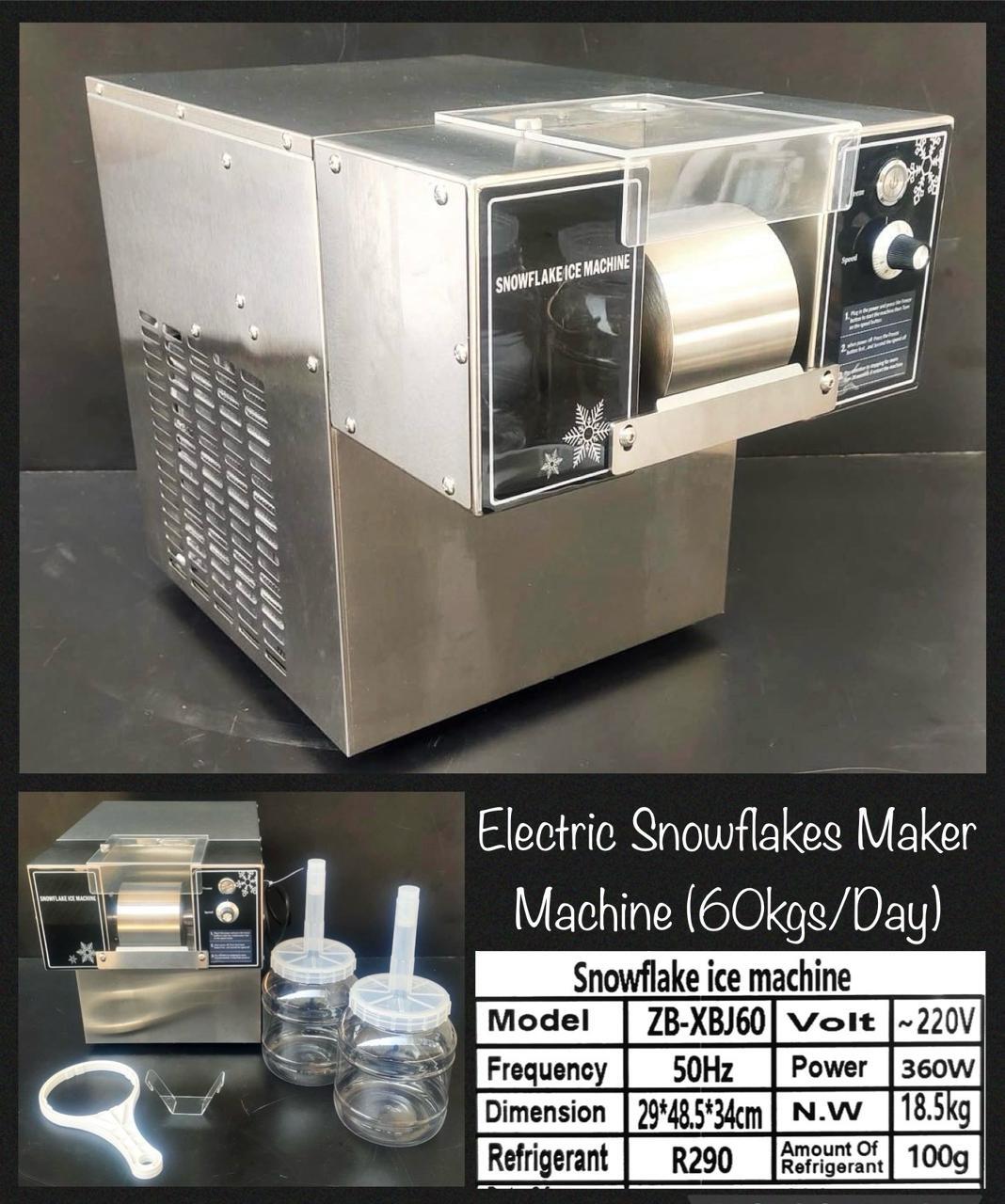 Korean Ice Flake Machine - Color: Silver