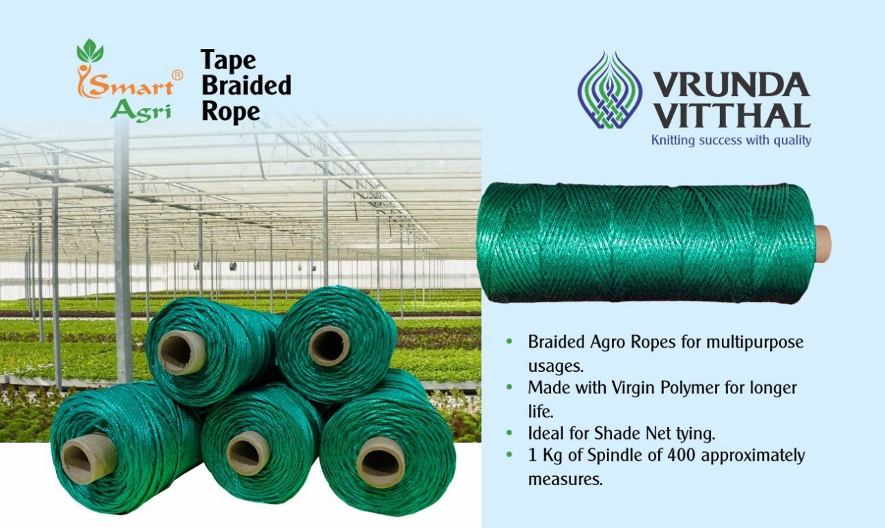 Tape Braided Rope - Color: Green at Best Price in Vapi | Vrunda Vitthal ...