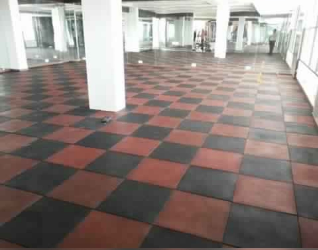 Gym Rubber Tiles - Recycled Rubber (Sbr), 20x20 Inch / 1x1 Meter, Multi-color, 08mm To 50mm Thickness | Non-slip, Shock Absorbent, Indoor/outdoor Use