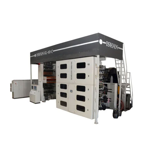 Servo Driven Gearless Flexographic Printing Machine - Color: White