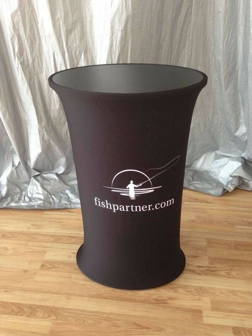 Tension Fabric Table Top Display - Color: Yellow