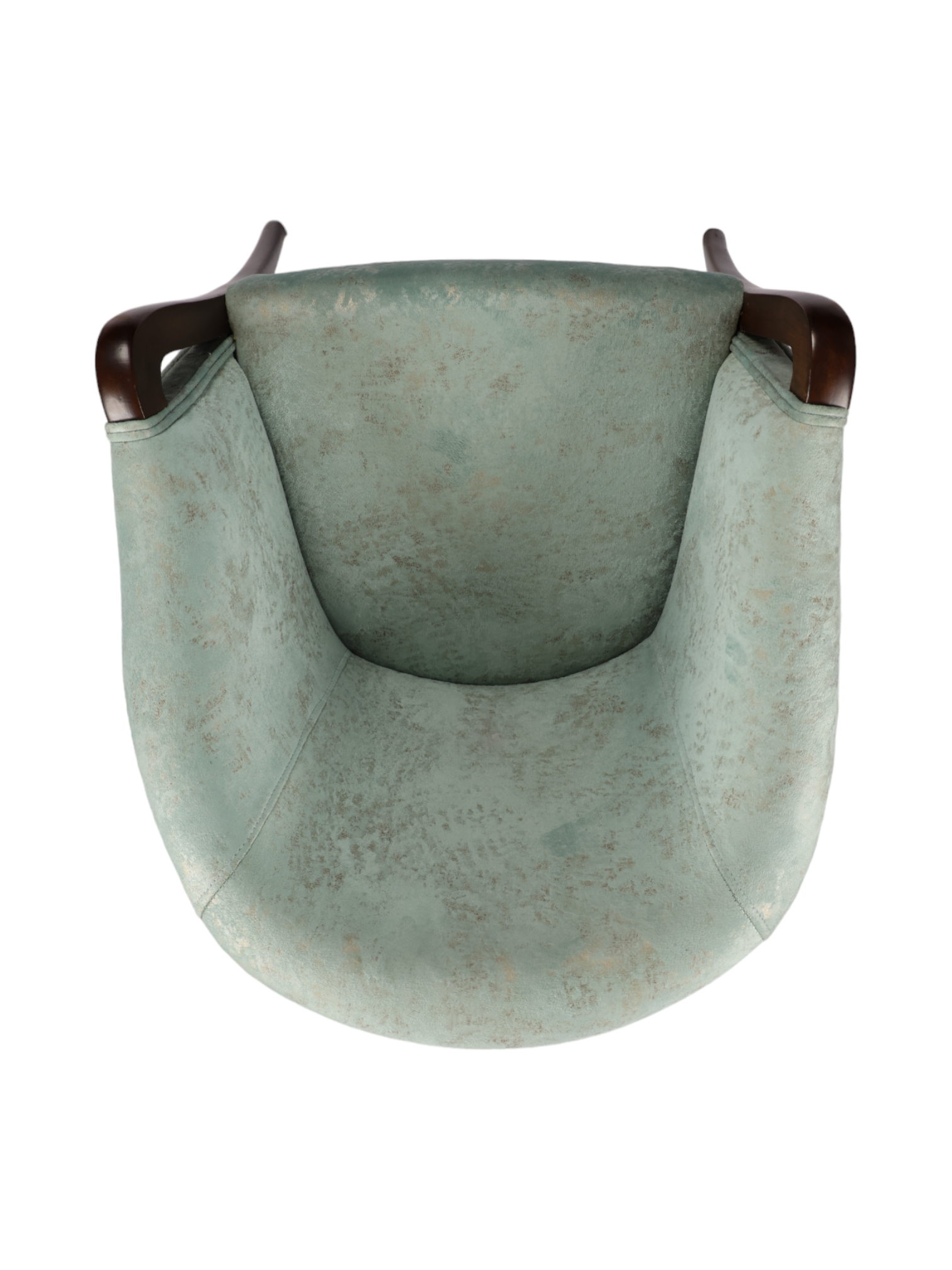 Adhunika Wooden Lounge Chair - Teak Wood, 25 Inch Width, Green Walnut Finish | Eco-friendly, Uv Resistant, Antique Design, No Assembly Required