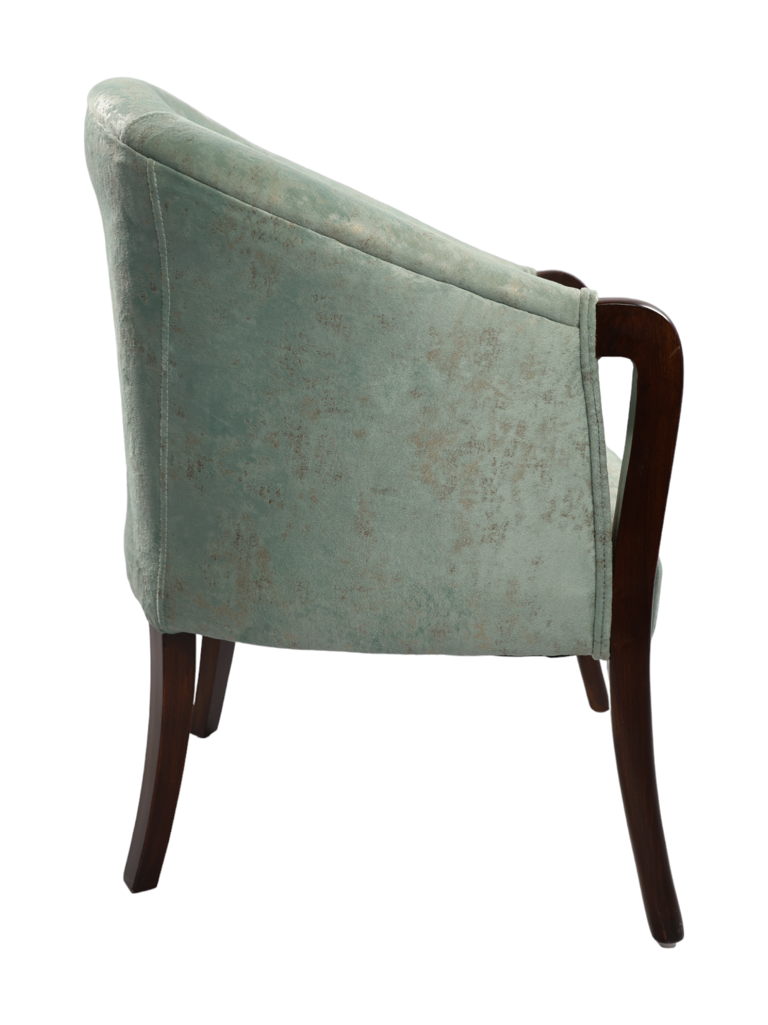 Adhunika Wooden Lounge Chair - Teak Wood, 25 Inch Width, Green Walnut Finish | Eco-friendly, Uv Resistant, Antique Design, No Assembly Required